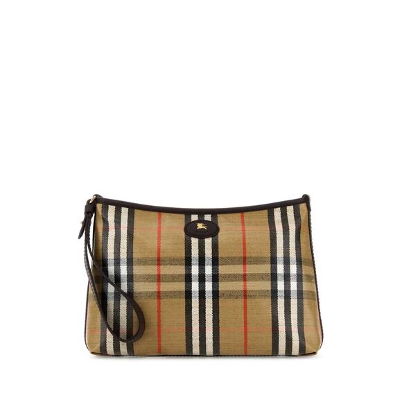 Burberry Men Printed Canvas Clutch